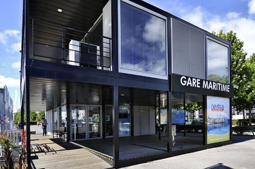 Bâtiment préfabriqué - FINIST’MER 155 m²  - Cougnaud - en bois / pour bureau / écologique