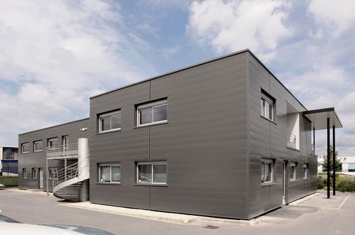 Bâtiment modulaire - BEC CONSTRUCTION 370 m²  - Cougnaud - préfabriqué / en bois / pour bureau