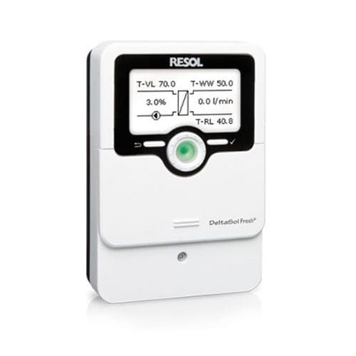 Régulateur de chauffage mural - DELTASOL FRESH® - RESOL Elektronische Regelungen GmbH - pour chauffe-eau solaire