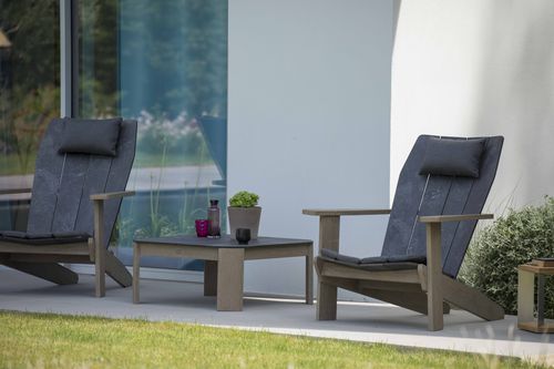 Chaise contemporaine - ADIRONDACK COPENHAGUE - LES JARDINS - d'intérieur / en teck / en HPL