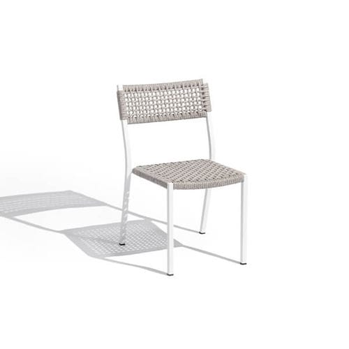 Chaise de salle à manger contemporaine - RANCHO - LES JARDINS - d'extérieur / en aluminium / en corde
