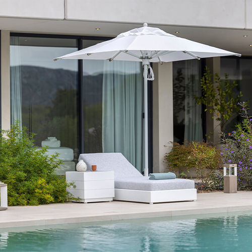 Bain de soleil contemporain - RANCHO - LES JARDINS - en tissu / en aluminium / de jardin