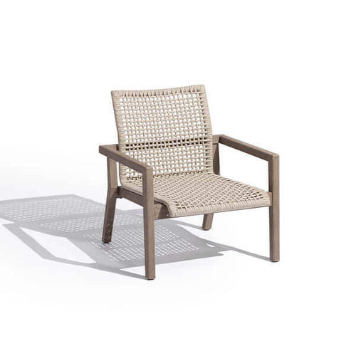 Fauteuil contemporain - COPENHAGUE - LES JARDINS - en corde / en bois / empilable