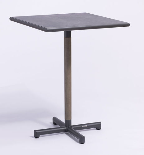Pied de table en teck - BASTINGAGE - LES JARDINS - contemporain / pour table mange-debout