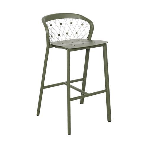 Chaise de bar contemporaine - CHESTER - LES JARDINS - de jardin / en aluminium / avec piètement en aluminium