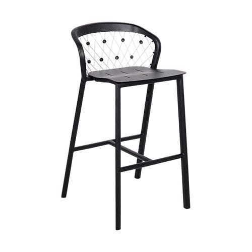 Chaise de bar contemporaine - CHESTER - LES JARDINS - de jardin / en aluminium / avec piètement en aluminium