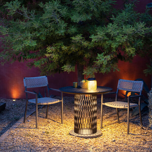 Table lumineuse - CADIX - LES JARDINS - contemporaine / en HPL / avec piètement en aluminium