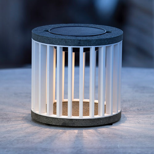 Lampe de table - HALO - LES JARDINS - en aluminium / contemporaine / rechargeable