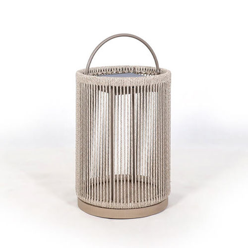 Lampe de sol - TECK064 - LES JARDINS - en aluminium / en corde / contemporaine