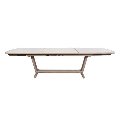 Table contemporaine - TA03131 - LES JARDINS - en céramique / avec piètement en bois / rectangulaire