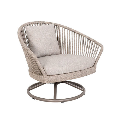 Fauteuil contemporain - FA05501 - LES JARDINS - en tissu / en aluminium / en corde
