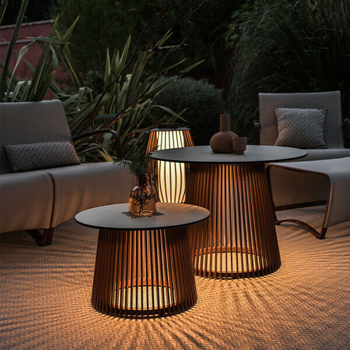 Table basse contemporaine - TA04542 - LES JARDINS - en acrylique / en aluminium / en verre dépoli