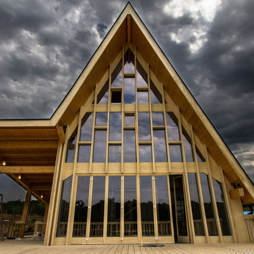 Porte-fenêtre battante - LUXURIOUS - Accsys Technologies - en bois / à double vitrage / à coupure thermique
