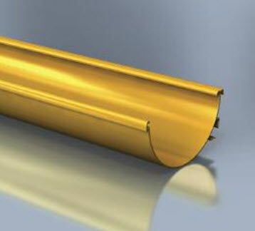 Gouttière en aluminium - AQUALINE : HALF ROUND GUTTER - Alumasc Exterior Building Products - demi-ronde