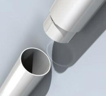 Tuyau de descente des eaux pluviales en aluminium - FLUSHJOINT : CIRCULAR  - Alumasc Exterior Building Products