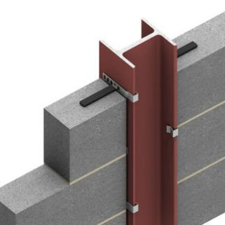 Système de fixation en acier - PPH TIE - Ancon Building Products - pour bardage de façade