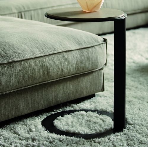 Table d'appoint contemporaine - Ano - PH Collection - en bois / avec piètement en acier / ronde