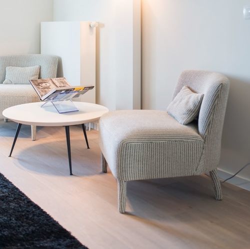 Chauffeuse contemporaine - Elena - PH Collection - en tissu / en cuir / en bois massif