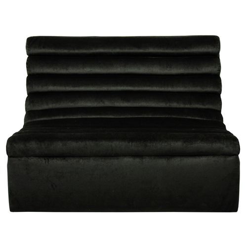 Chauffeuse contemporaine - Piton - PH Collection - en tissu / en bois massif / noire