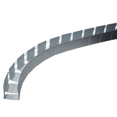 Profilé en acier galvanisé - GYPFRAME 72 EDCL 80 - British Gypsum Limited  - en U / pour mur cintré / pour plafond