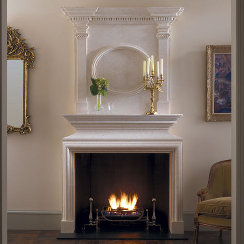 Trumeau de cheminée classique - THE LIMOGES - Chesneys - en pierre