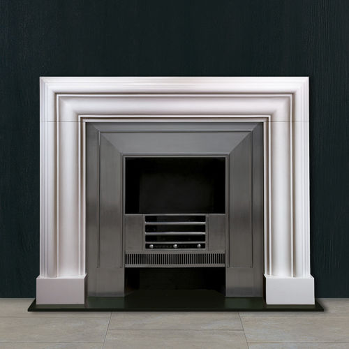 Habillage de cheminée contemporain - THE LUTYENS PATTERN NO.2 - Chesneys - en marbre