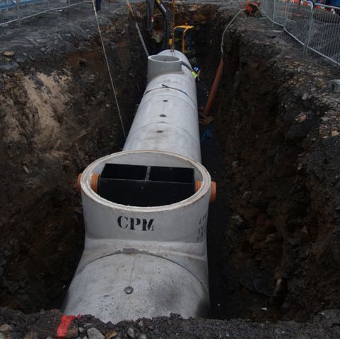 Cuve de stockage d'eau - PUMPING STATION - CPM Group Ltd  - de traitement des eaux usées / enterrée / en béton préfabriqué