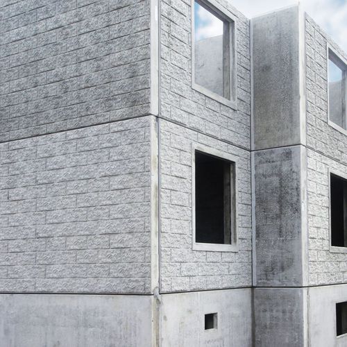 Panneau sandwich pour façade - EBAWE Anlagentechnik GmbH  - face en béton