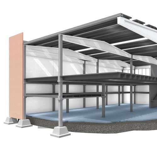 Semelle isolée préfabriquée - EBAWE Anlagentechnik GmbH  - avec fût / en béton / en béton armé