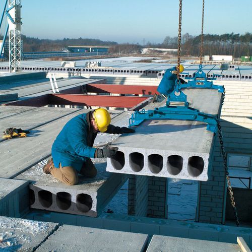 Dalle de plancher en béton précontraint - EBAWE Anlagentechnik GmbH  - pour plafond / pour toiture / alvéolé