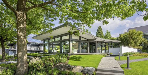 Maison préfabriquée - ART BUNGALOW SAMPLE 4 - Huf Haus  - écologique / contemporaine / à ossature bois