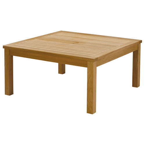 Table basse contemporaine - Haven  - Barlow Tyrie - en teck / avec piètement en teck / carrée