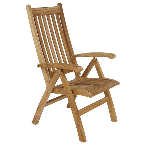 Chaise classique - ASCOT - Barlow Tyrie - de jardin / en teck / avec piètement en teck