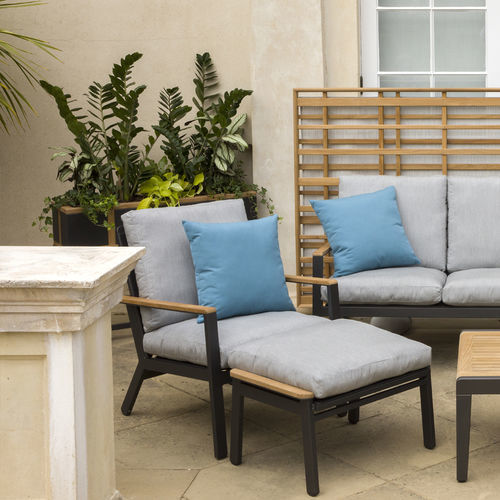 Fauteuil contemporain - Aura  - Barlow Tyrie - en Sunbrella® / en teck / en aluminium