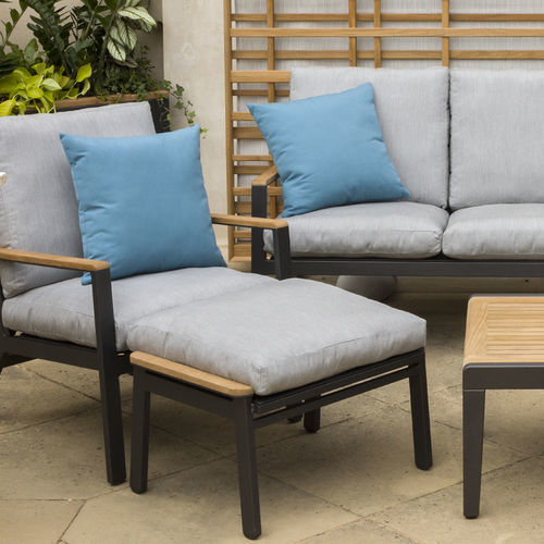 Ottoman contemporain - Aura  - Barlow Tyrie - en Sunbrella® / en teck / en aluminium