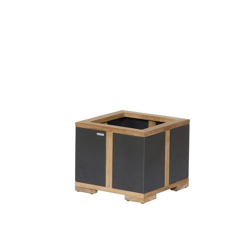 Jardinière en bois - Aura - Barlow Tyrie - en aluminium / carrée / contemporaine
