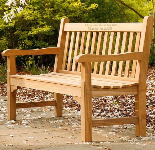 Banc de jardin classique - Glenham  - Barlow Tyrie - en teck / avec dossier / avec accoudoirs