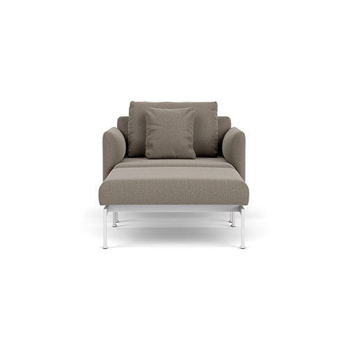Fauteuil contemporain - Layout - Barlow Tyrie - en Sunbrella® / en acier inoxydable / avec coussin amovible