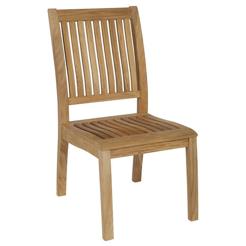 Chaise de salle à manger contemporaine - Monaco  - Barlow Tyrie - d'extérieur / en teck / avec piètement en teck