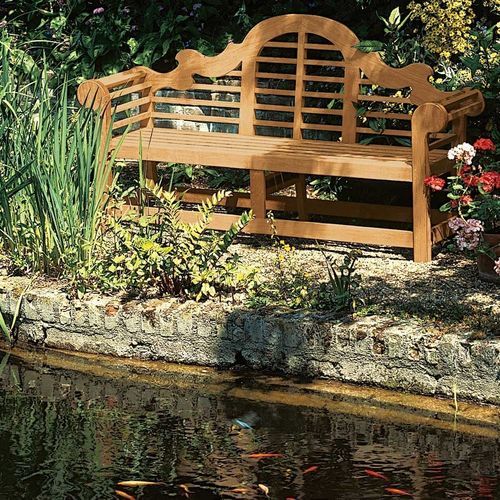 Banc de jardin classique - Sissinghurst  - Barlow Tyrie - en teck / avec dossier / avec accoudoirs