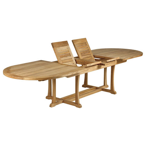 Table à manger classique - Stirling  - Barlow Tyrie - en teck / avec piètement en teck / ovale