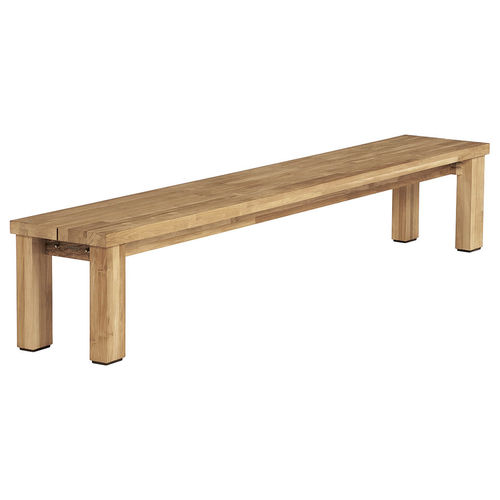 Banc contemporain - Titan  - Barlow Tyrie - en teck / sans dossier / sans accoudoirs