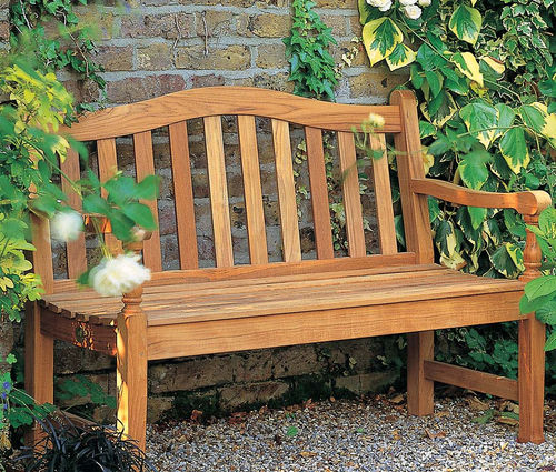 Banc de jardin classique - Waveney - Barlow Tyrie - en teck / avec dossier / avec accoudoirs