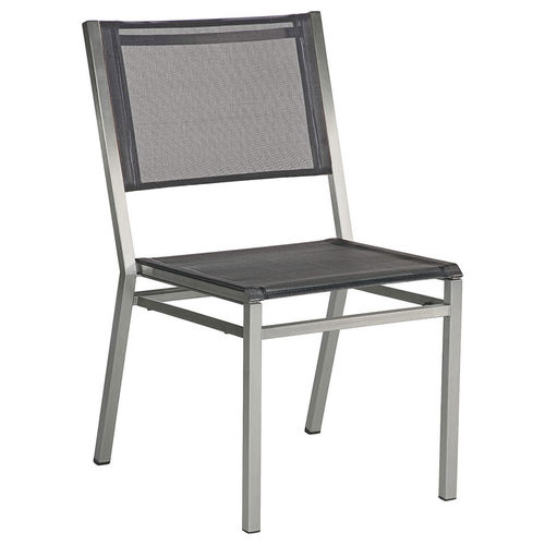 Chaise de salle à manger contemporaine - Equinox  - Barlow Tyrie - d'extérieur / en Textilene® / avec piètement en acier inoxydable