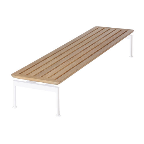 Table basse contemporaine - Layout Narrow - Barlow Tyrie - en teck / avec piètement en acier inoxydable / rectangulaire
