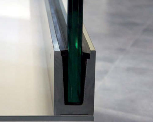 Système de fixation en métal - GLASS U EXTRA STRONG - AALCO METALS LIMITED - pour panneaux