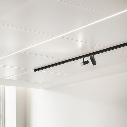 Éclairage sur rail à LED - PROLOGE 40  - KREON - carré / en métal / professionnel