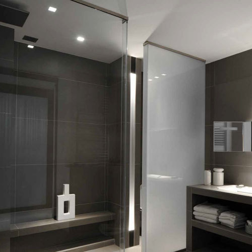 Spot encastrable au plafond - DOWN IN-LINE 76 SINGLE - KREON - à LED / carré / IP20