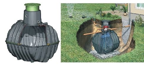 Cuve de récupération d'eau de pluie - GF-372026 - RainWater Harvesting - enterrée