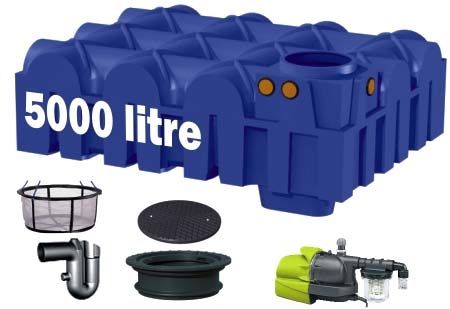 Bac de rétention de stockage d'eau - RWH-5099FL-GUK1 - RainWater Harvesting - enterré